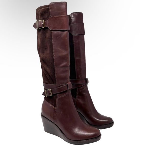 cole haan nike air wedge boots